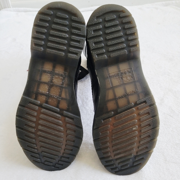 Dr. Martens Triumph Dark Green Combat Foldover Boots with Ribbon Laces Size 8 - Picture 13 of 14